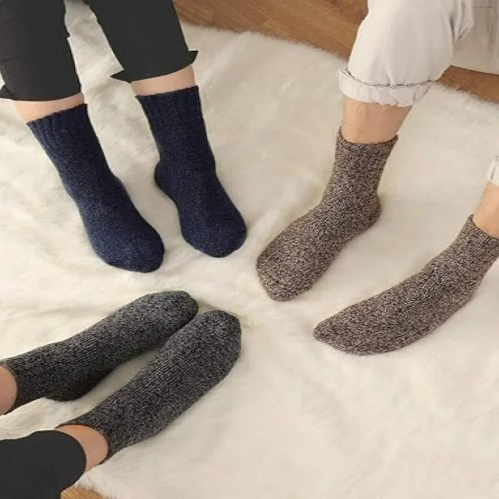 5 Pairs Wool Socks for Women Warm Winter Thermal Thick Socks Gifts for Women Mom
